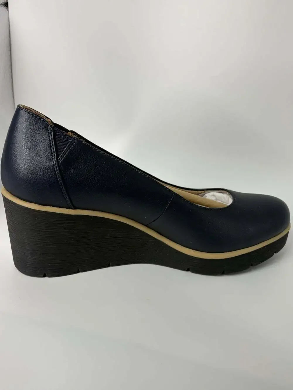 Soul Naturlizer About Time Wedge Pump Women's 7.5W Navy Blue